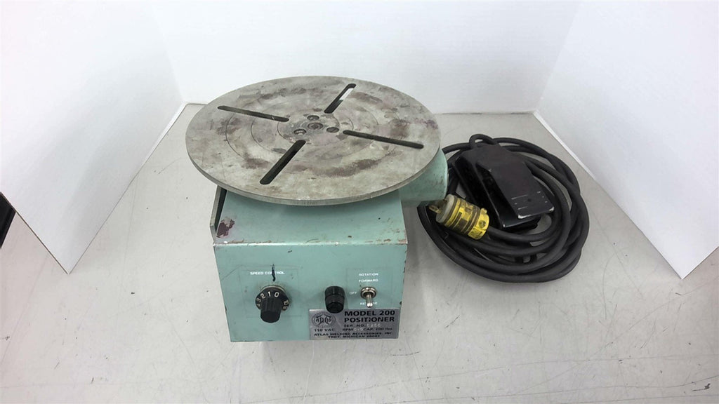 Atlas 200 Welding Positioner 0-9 Rpm 200 Cap