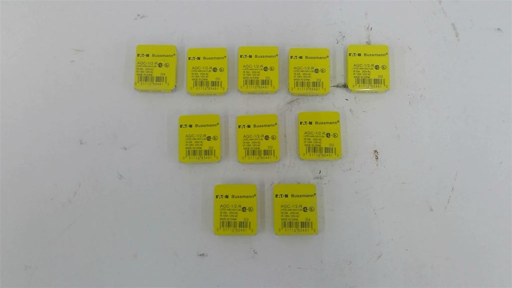 Bussmann AGC-1/2-R Fuse Lot Of 50