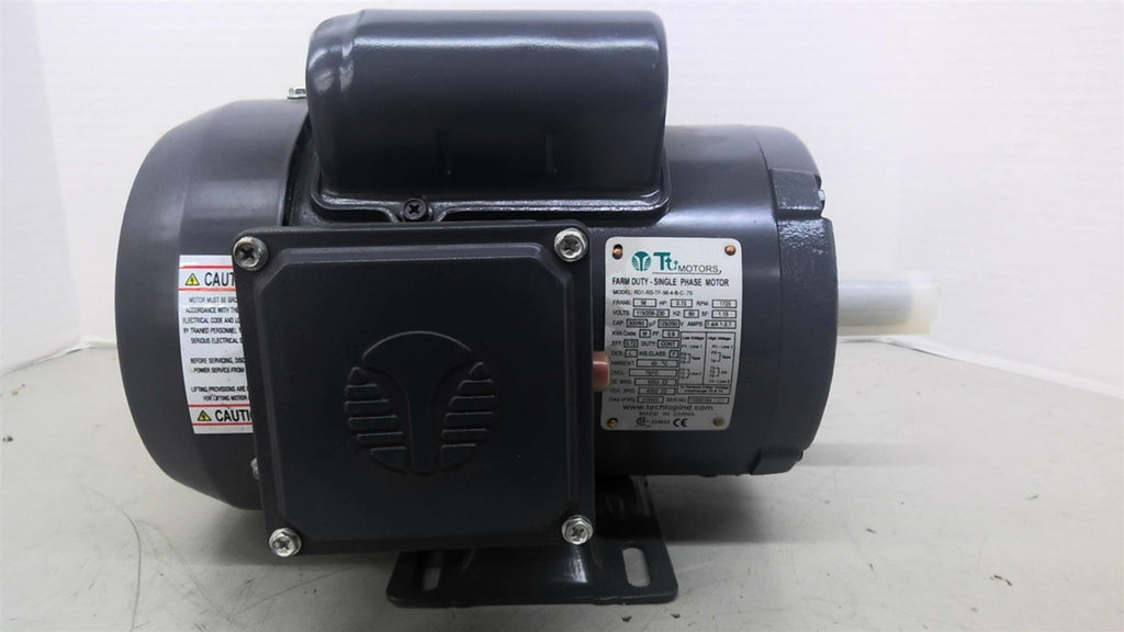 Techtop RD1-RS-TF-56-4-B-C-.75 AC Motor .75hp 1800rpm 4p 56 115/208-230v 1 Phase