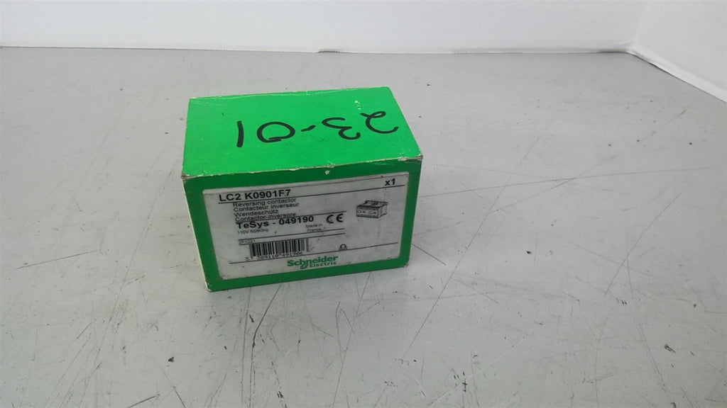 Schneider LC2 K0901F7 Reversing Contactor 110 Volt Coil