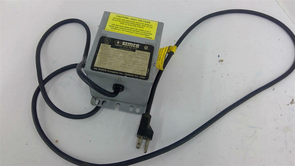 SIMCO 4000464 F167 Static Eliminator Power Unit 120 Vac Input 7.8 KV RMS Output