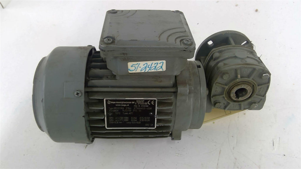 Bege AM63ZAA4 Gear Motor 1/4HP 277/480V 40:1 R