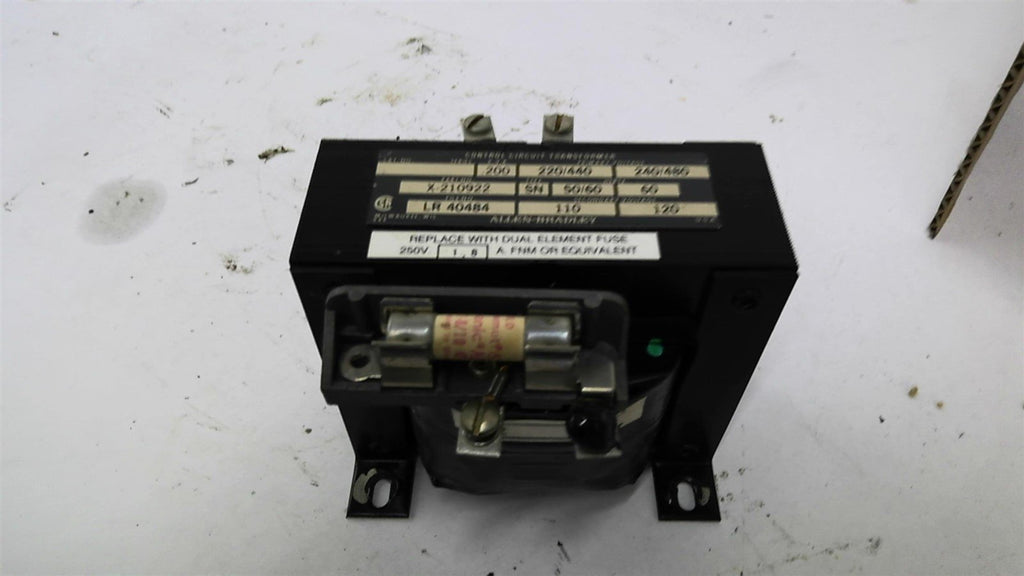 Allen Bradley X-210922 Transformer .200 KVA 440 480 Pri 110 120 Sec Volts