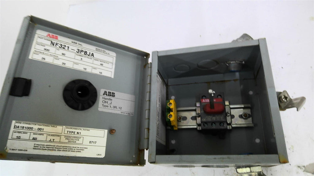 ABB NF321-3PBJA Enclosure For Disconnect JH1-060604