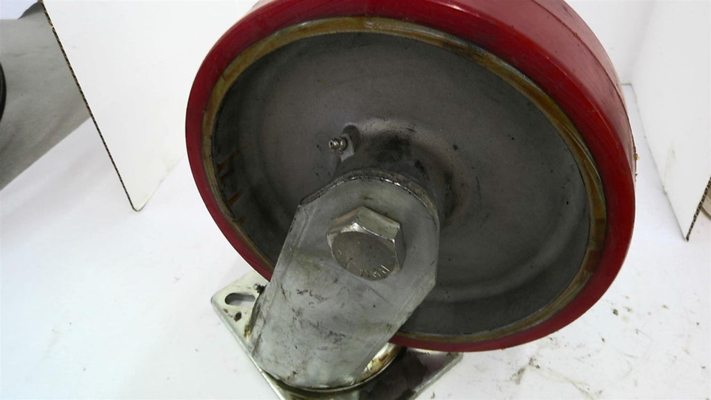 Red Wheel With Swivel Mount 9 1/2"