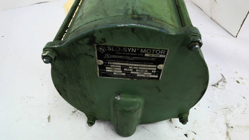 SE Slo-Syn FV736175 Stepper Motor 120V Single Phase 72 RPM