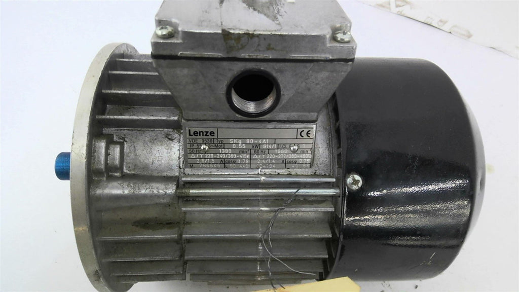 Lenze SKg 80-4A1 3/4HP AC Motor 1660RPM 4P 220-277/380-480V 60HZ