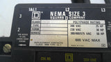 Square D 8535 SEC-1 Nema Size 3 Starter 460 Volts 50 Hp 120 V Coil
