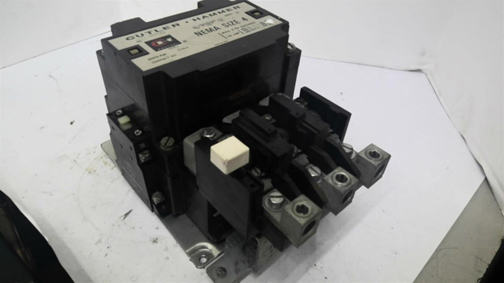 Cutler Hammer A10FGO Motor Starter Nema size 4 460 Volts 100 Hp 120 V Coil