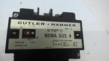 Cutler Hammer A10FGO Motor Starter Nema size 4 460 Volts 100 Hp 120 V Coil