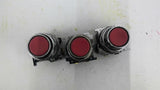 Cutler-Hammer 10250T/91000T Red Pushbutton Lot of 3