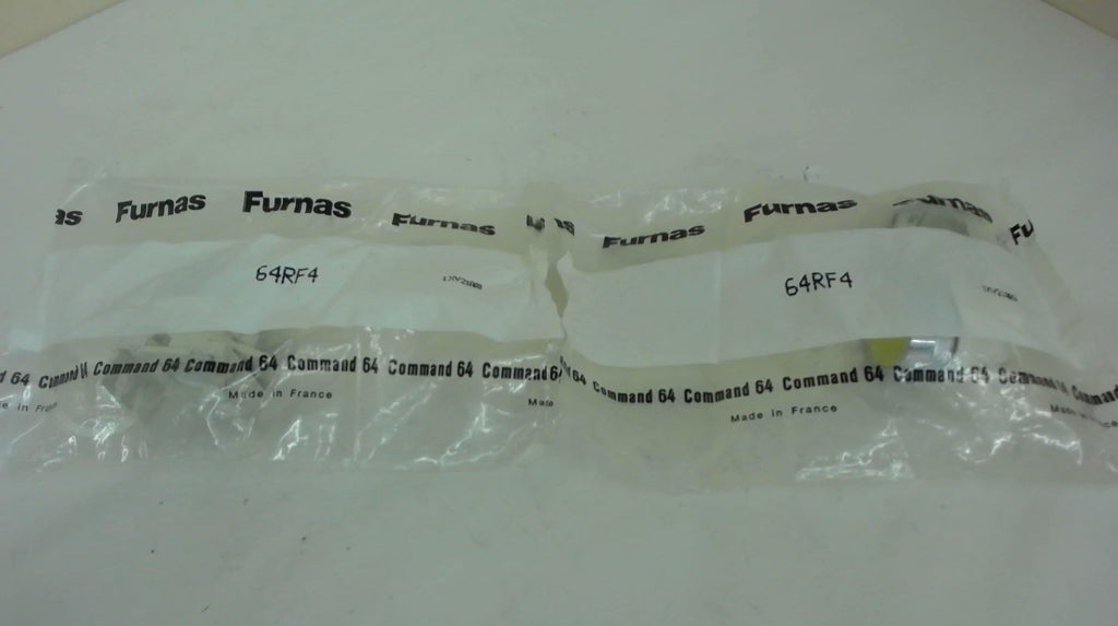 Lot Of 2 --- Furnas 64Rf4 Yellow Flush Push Button