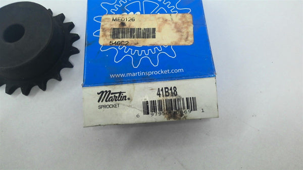 Martin 41B18 Sprocket 41 Chain 18 Teeth – BME Bearings and Surplus