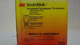 Box Of About 100 Scotchlok Mnu14-250Dmix Terminal Quick Connect, 16-14 Awg