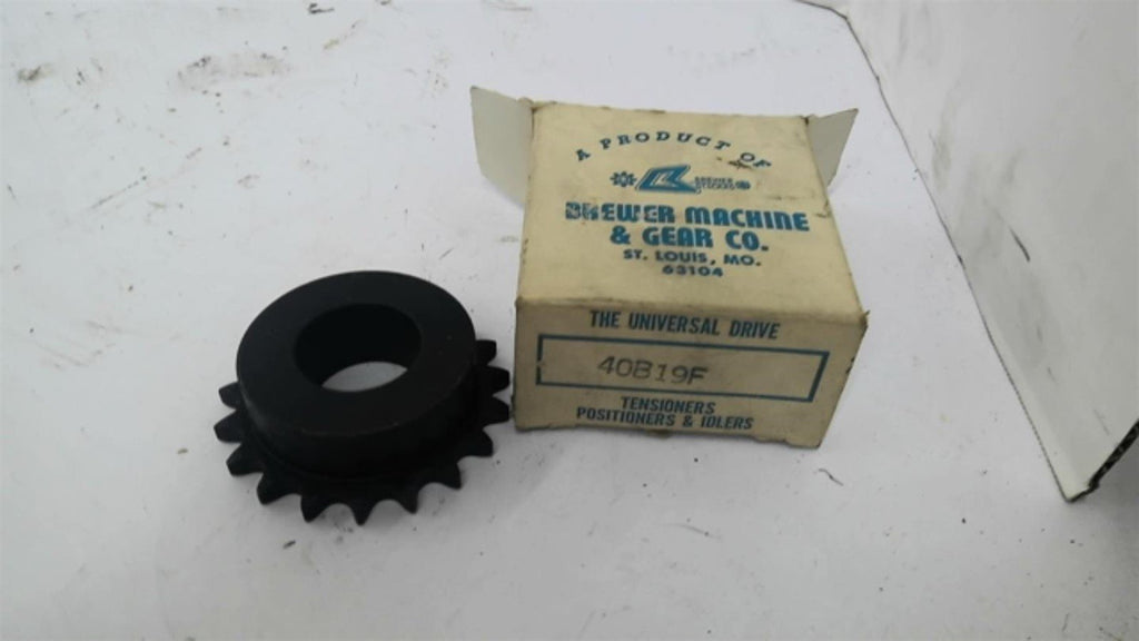 Brewer 40B19F Sprocket 40 Chain 19 Teeth