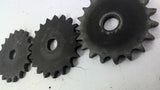 Martin 40A19 Sprocket 40 Chain 19 Teeth Lot of 3