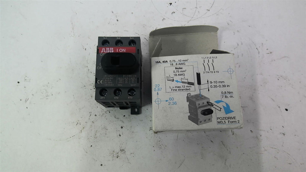 ABB OT25F3 Isolating Switch 1SCA104857R1001