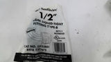 SouthWire 1/2" Nylon Liquid Tight Fitting Type B Lot Of 5