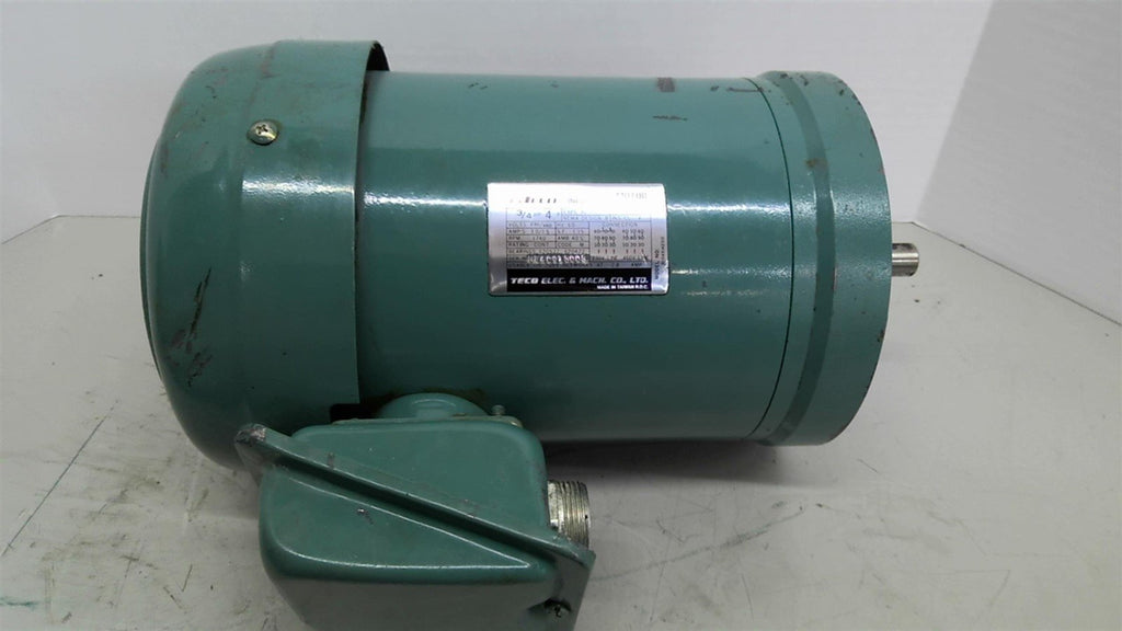 Teco ME4C915005 3/4hp AC Motor 1800rpm 4p 3ph TEFC 230/460v 60hz