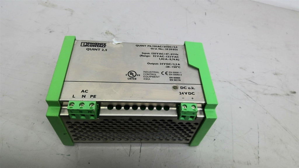 Phoenix Contact Quint PS_120AC/24DC/2,5 Power Supply 24 VDC