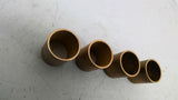 Copper Fitting 1 1/8" OD 1" ID 1 1/4" L Lot of 4