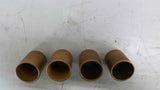Copper Fitting 1 1/8" OD 1" ID 1 1/4" L Lot of 4