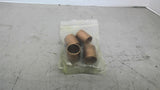 Copper Fitting 1 1/8" OD 1" ID 1 1/4" L Lot of 4