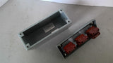 Hoffman E3PBGXM 3 Button Control Panel 7 3/16", 2 3/4" W, 3 3/4" H