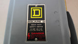 Square D H361AWK Safety Switch 30 Amp 600 Vac