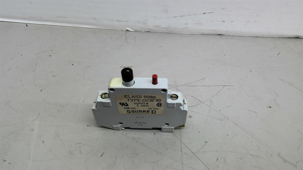Square D Type GCB 30 Circuit Breaker 3 Amps
