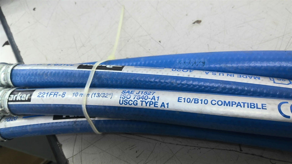 Parker 221FR SAE J1527 Hydraulic Hose Lot Of 5