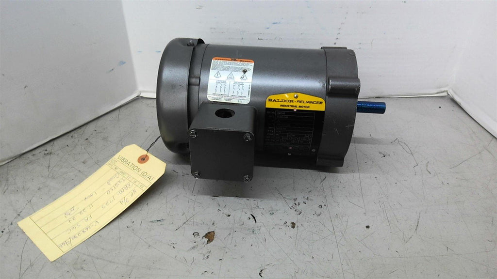 Baldor VM3542 .75HP AC Motor 1800RPM 4P 3 phase 56C 208-230/460V TEFC 60HZ
