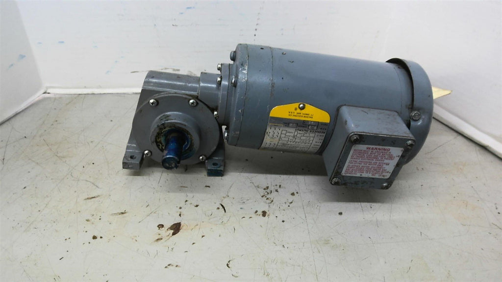 Baldor 19502 1/6HP AC GearMotor 3600RPM 2P 3 Phase 208-230/460V 11:1 Ratio