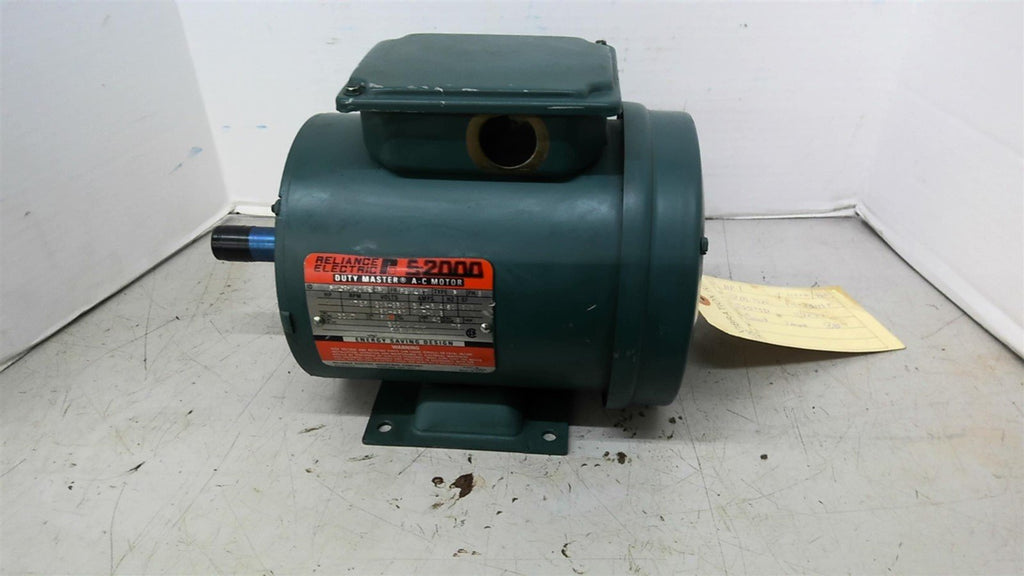 Reliance P14H1403S-RW 1HP AC Motor 1800RPM 4P 3 PH FB143T 208-230/460-480V TEFC