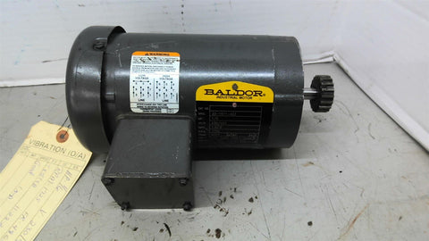 Baldor 33-1971-423 1/6HP AC Motor 1800RPM 4P 3 Phase 48CZ 230/460V TEFC 60HZ