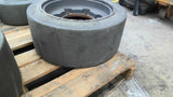 Unitrac 21X9X15 Solid Cuchion Forklift Wheel And Tires 6X9.25 Bolt Pattern