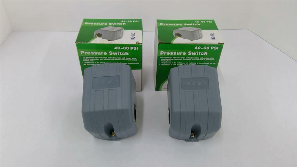 ProPlumber PPS4060 Pressure Switch 40-60 PSI Lot of 2