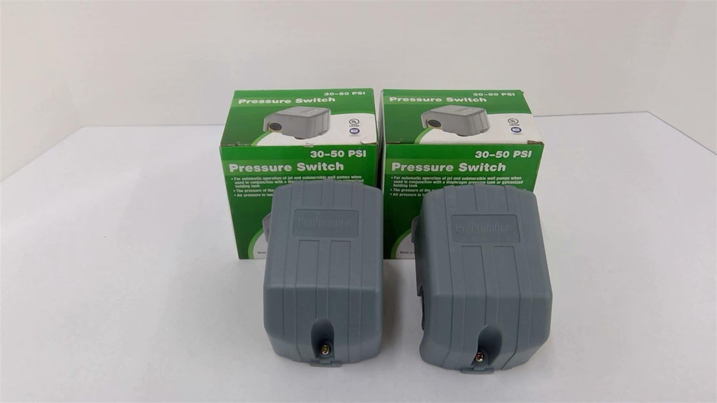 ProPlumber PPS3050 Pressure Switch 30-50 PSI Lot of 2
