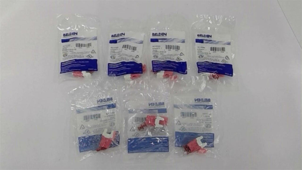 Belden AX101068 Jacks Rouge/Red Lot of 7