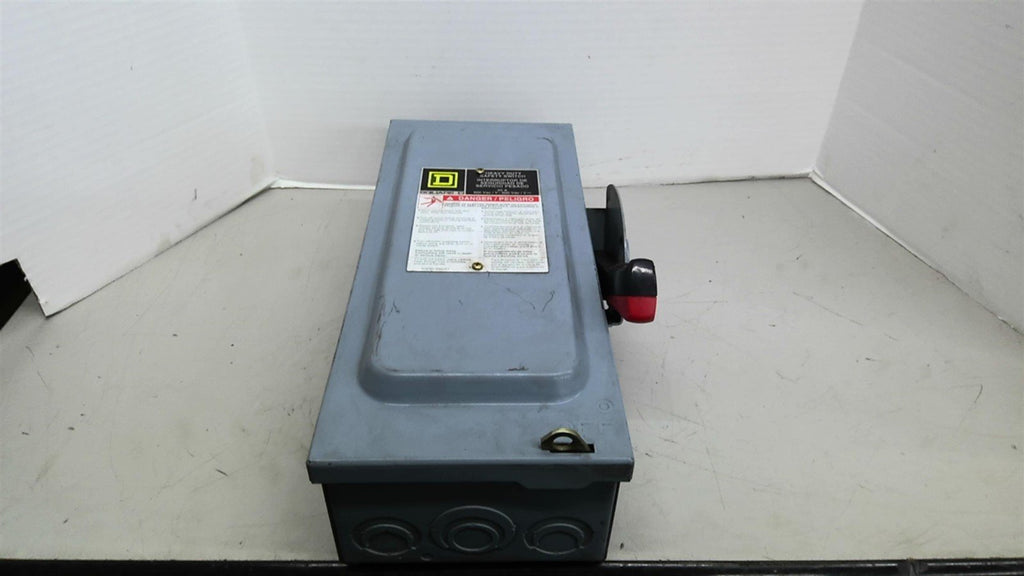 Square D HU361 600v 30amp Non-Fusible Safety Switch Type 1