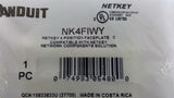 Panduit NK4FIWY Netkey 4 Position Faceplate C Lot of 9