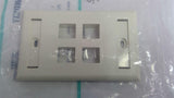 Panduit NK4FIWY Netkey 4 Position Faceplate C Lot of 9