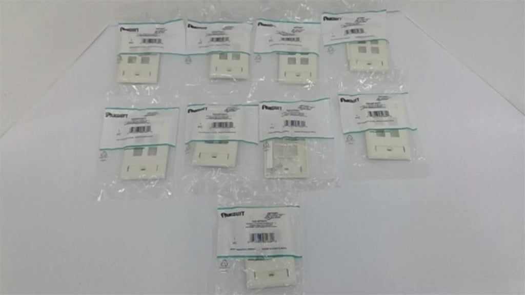 Panduit NK4FIWY Netkey 4 Position Faceplate C Lot of 9
