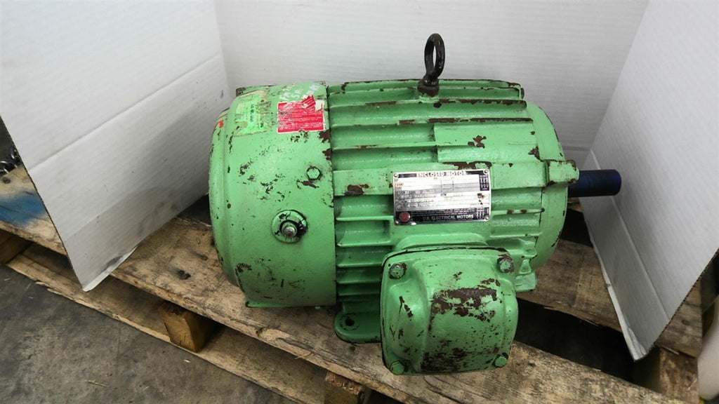 US Motors B1940175 5HP AC Motor 1200RPM 6P 3 Phase 215T 230/460V TEFC 60HZ