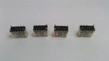 Omron GSR-2 SND Relay 24VDC 5A Lot of 4 With Socket Base