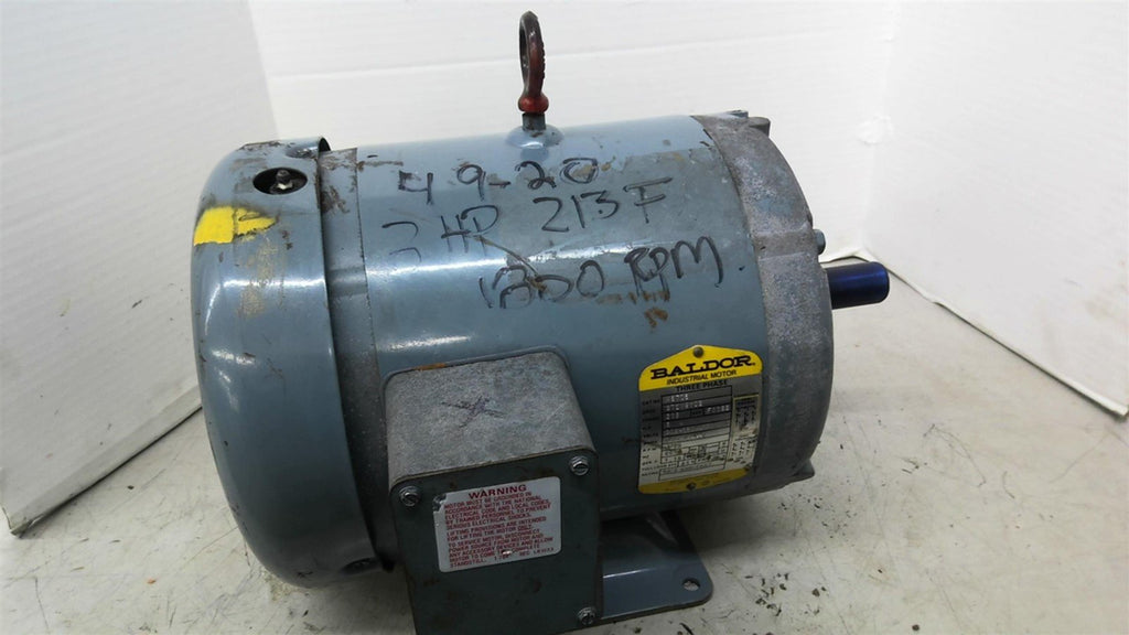 Baldor M3703 5HP AC Motor 1800 RPM 4P 3 Phase 215 208-230/460V TEFC 60HZ