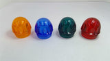 Indicator Light Cap Lot of 4 Orange, Blue, Red, Green