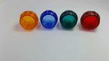 Indicator Light Cap Lot of 4 Orange, Blue, Red, Green