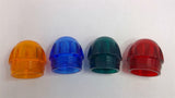 Indicator Light Cap Lot of 4 Orange, Blue, Red, Green