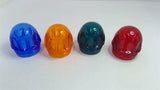Indicator Light Cap Lot of 4 Orange, Blue, Red, Green